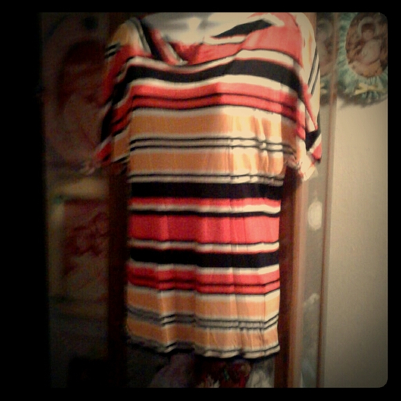 Jennifer Lopez,Like New,Multi-colored, Striped, Top - Picture 1 of 4